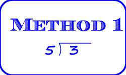 Long Division: Method 1