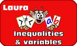 Click here to learn more about Laura (Inequalities & Variables)